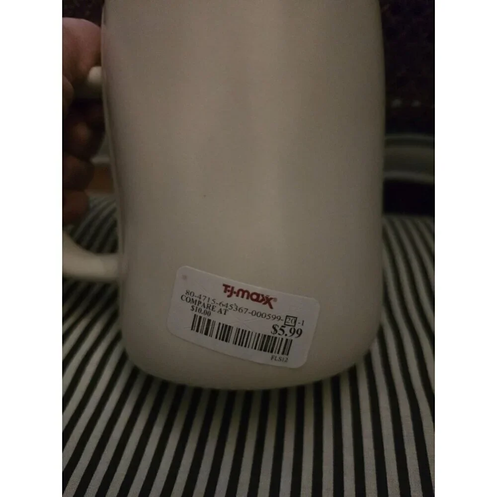 NWT Rae Dunn Snuggle Season Coffee Mug Red Interior Fall Tea